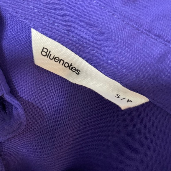 Small Purple Crop Button Up Shirt From Bluenotes - Picture 2 of 2